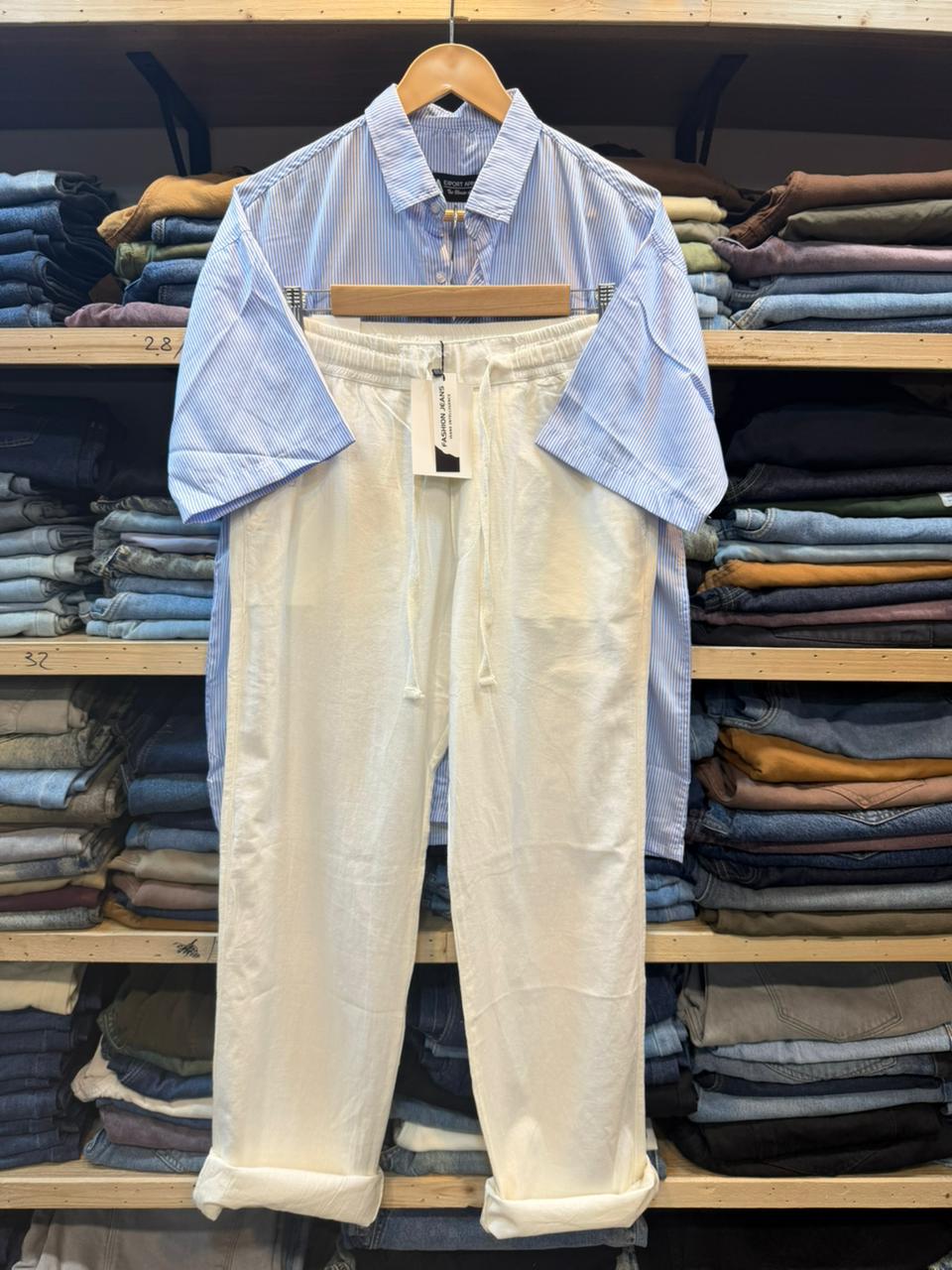Boxy Fit Top - Irish Linen Trouser